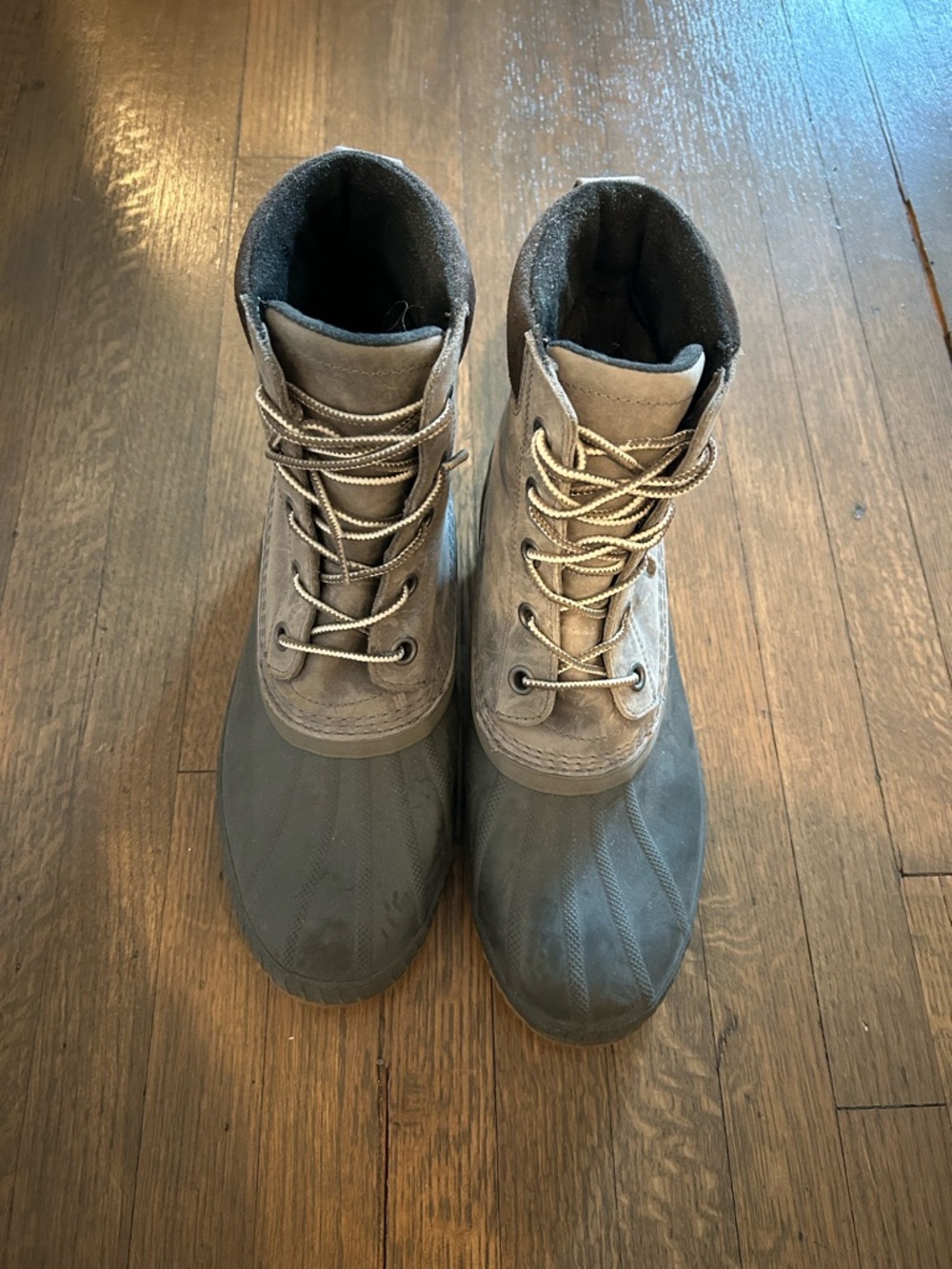 Sorel Men's Brown and Dark Gray Rain & Snow Boots
